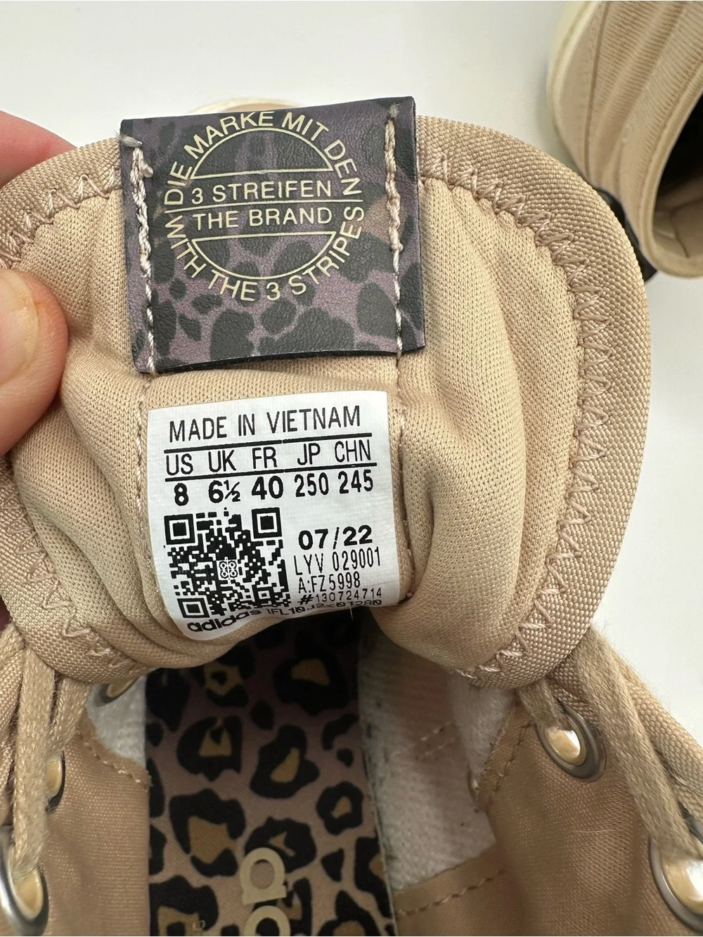 Adidas Women High-Top Sneakers in Beige/Tan